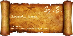Szemeti Emma névjegykártya